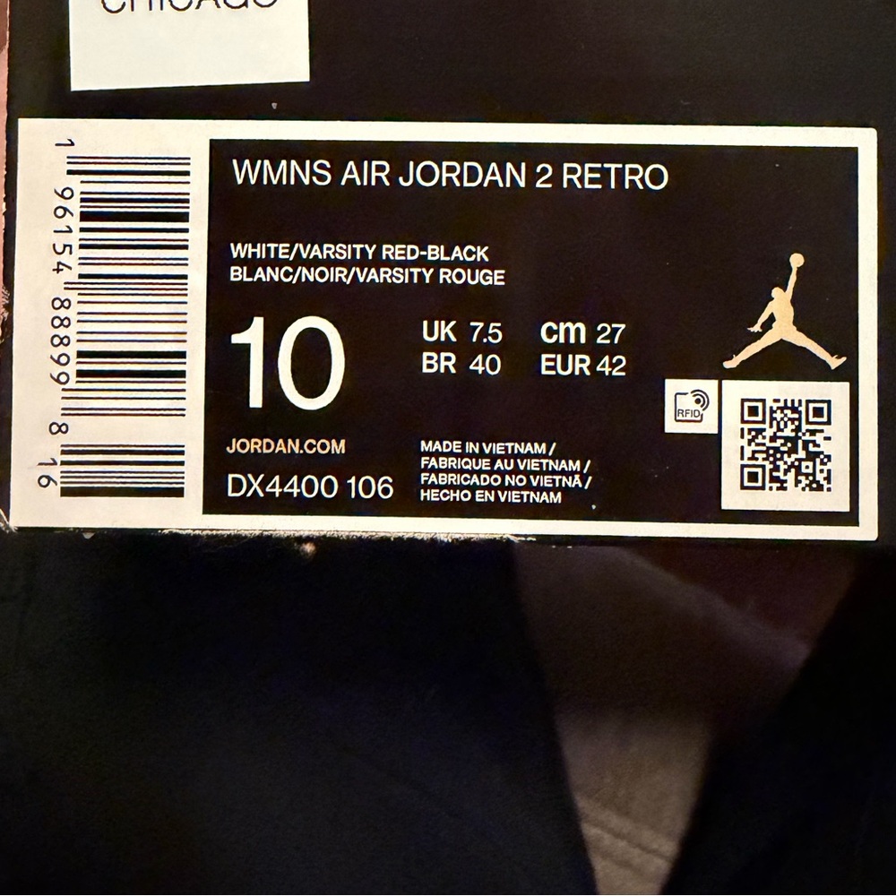 Jordan WMNS Air Jordan 2 Retro - White/Varsity Red/Black